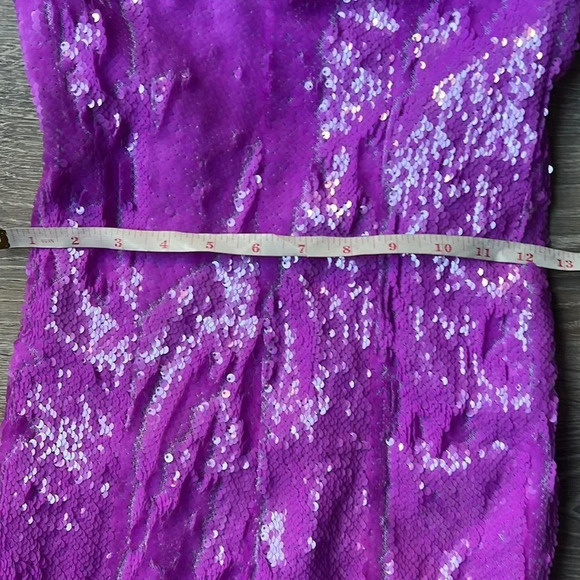 X BY NBD sequined Chiquitita Gown In maxi Lavender - Picture 11 of 12